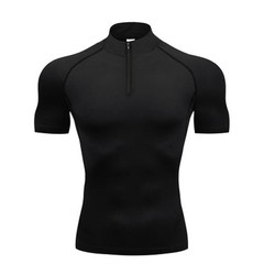 Compression Shirt Men Running Short Sleeve T-shirt Gym Clothes Summer Tight Fitn