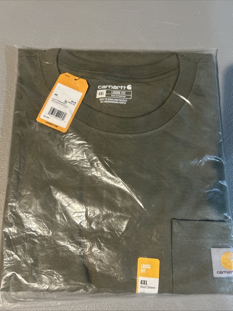 Carhartt K87-M Men’s Short Sleeve T-shirt – Green 4XL