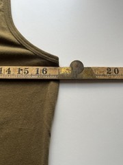 Mil-Tec Tank Top Vest Mens Size M Olive Green Cotton Graphic Print
