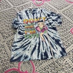 Y2K Betty Boop Tie Dye Don’t Hate Me Cause I’m Cute Tshirt Graphic Hippie Grunge