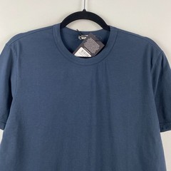 Buck Mason Curved Hem Pima T Shirt Mens Medium Ink Blue Short Sleeve Crew Neck