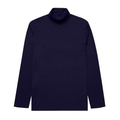 Mens Roll Neck Cotton Lightweight Turtle Funnnel Neck Jumper Long Sleeve tops