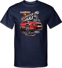 Ford Mustang T-shirt Red Shelby GT500 Tall Tee