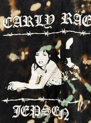 Carly Rae Jepsen Shirt Short Sleeve Black Graphic Pattern and Design-NO SIZE TAG