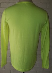 Men’s Athletic Works Bright Yellow Long Sleeve Crew Driworks Crew T-Shirt Top