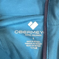 Obermeyer Flex 1/4 Quarter Zip Base Layer Top Men’s Teal Blue Agave Small S