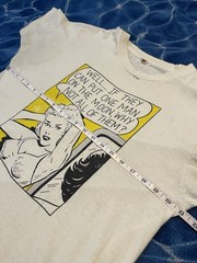 VTG 80s ROY LICHTENSTEIN FLYING FISH LA TEE SINGLE STITCH XL 21×29