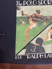 Vtg 90’s Polo Sport Ralph Lauren Sportsman Rugby Graphic T-shirt Large Excellent