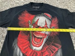 Liquid Blue Evil Clown Black T-Shirt Size Medium Red and Black Colored T