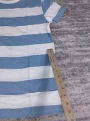 Zecmos Shirt Men’s Medium Blue Striped Short Sleeve Tee NWOT