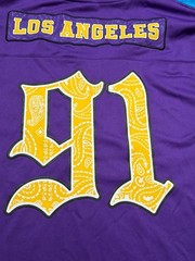 Death Row Records Los Angeles 91 Purple Jersey Size XL