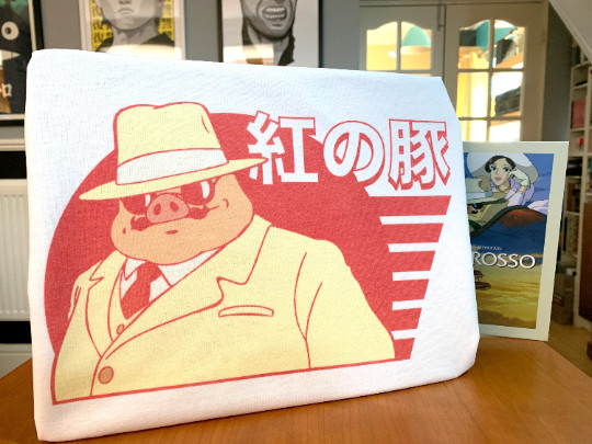 Porco Rosso Graphic Tee – Kurenai no Buta 紅の豚 Studio Ghibli T-Shirt by Rev-Level