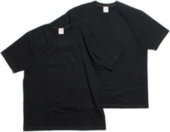 WHITESVILLE 2 PACK T-SHIRT Black WV73544 Made in Japan
