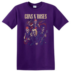 Skull Rock Band T Shirt Retro Heavy Metal Legends Tee Vintage Music Art