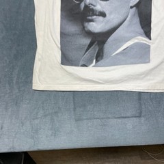 Freddie Mercury British Singer T Shirt Mens Large White Graphic Cotton Crew Neck