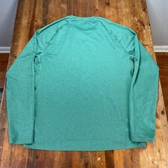 REI Co Op Shirt Mens Medium Green Pullover Long Sleeve Lightweight Performance