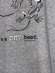 Vintage 90s Lizard Skeleton T-Shirt Mens XL Graphic Tourist Outdoor Art Nature