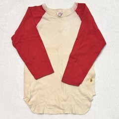 True Vintage 50s 60s Hanes Sport Two Tone 3/4 Sleeve Raglan T Shirt Mens Medium
