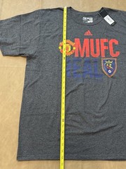 NEW Adidas The Go-To Tee MUFC Manchester United vs Real Salt Lake 2017 Shirt XL