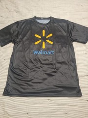Walmart Store Men’s Unisex Black Size Small-2xl Dri Fit Short Sleeve Shirt