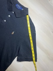 Polo Ralph Lauren Men’s Classic-Fit Polo Shirt Black Short Sleeve Button logo M