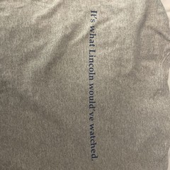 Colbert Report Vintage Grey Lincoln T-Shirt Size Large from Audience Taping