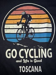 Sol’s Regent Fit Unisex Black Go Cycling And Life Is Good Toscana Tee Sz XS New