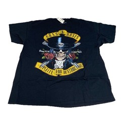 Guns N Roses Appetite For Destruction T-Shirt Short Sleeve Crew Neck Black L