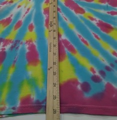 New Tie Dye Men’s Medium T-Shirt Blue Yellow Multicolor Summer Swirl Spiral