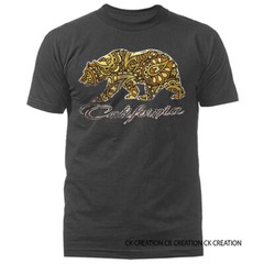 Golden State California Republic Cali Paisley Bear Cali Life Style T-shirt