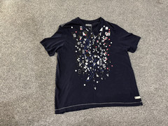Sean John t shirt mens large blue graphic short sleeve casual hip hop y2k