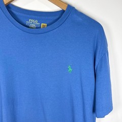 Polo Ralph Lauren T-Shirt Mens Medium Blue Classic Fit Crewneck Cotton Pony Logo