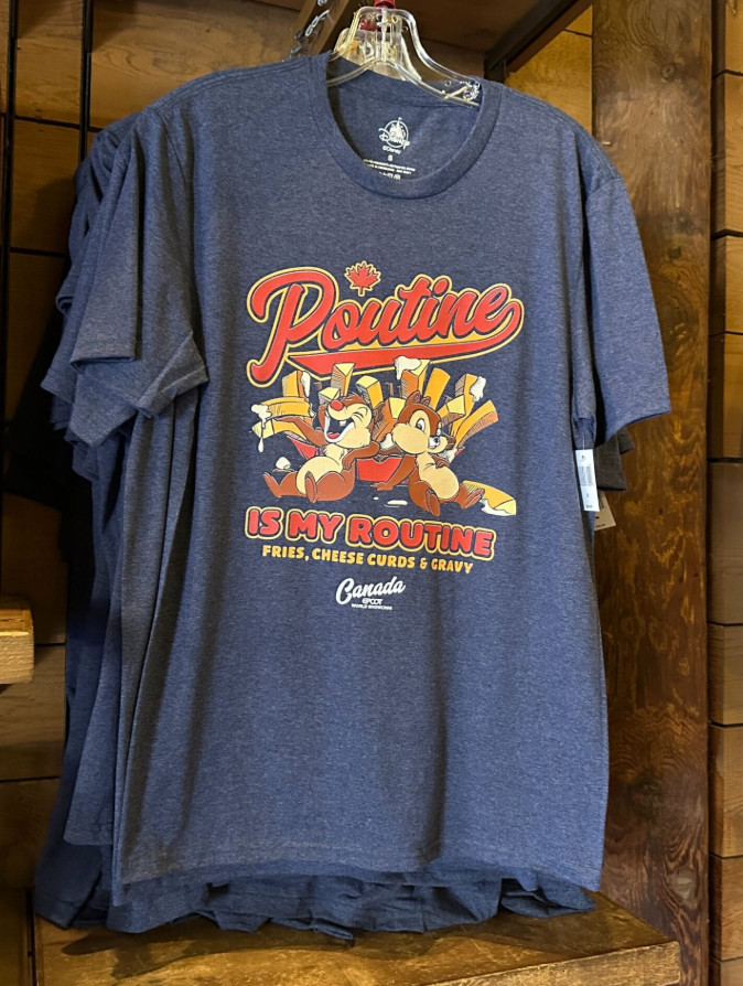 2026 Disney Park Epcot World Showcase Canada Poutine Chip & Dale Shirt