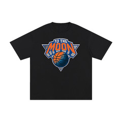 New York Knicks Basketball “To The Moon” T-Shirt NYC Double Sided Tee S-2XL
