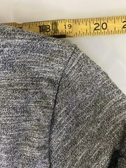 Shirt Mens Large Heather Gray Crewneck Short Sleeve Marled Knit Casual Basic