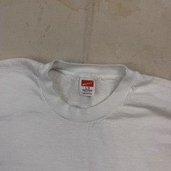 Vintage 50s Hanes Blank White T-Shirt Faded Distressed Workwear Farm Grunge