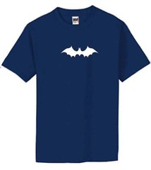 NW MEN’S PRINTED BAT GLOW IN THE DARK FUNNY HIPSTER GRAPHIC COTTON T-SHIRT