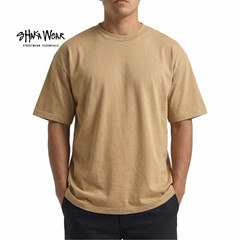 Shaka Wear 6.0 oz Active Short Sleeve T-Shirt (Black/White)