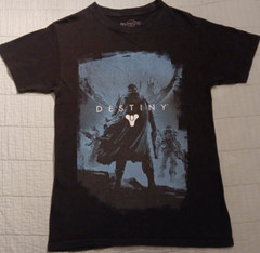 2015 Unisex Sm Bungie Black Destiny Early Print Graphic Video Game Promo T Shirt