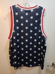 No Boundaries Mens Tank Top Size Large Active Red White Blue Stars America Shirt