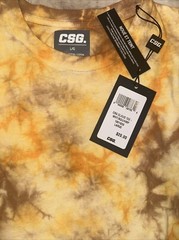 CSG Tied & Dyed Shirt Size LARGE (Cloud WH/SQU/HMP) #1801835 Tie-Dye