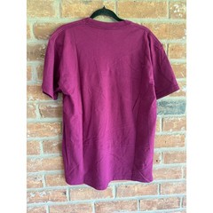 Vintage Adidas Originals Single Stitch USA Made Trefoil Tee Large Burgundy