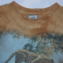 LIQUID BLUE sz Large Leopard Dino Parvano Mill Pond Press Art Panther Cheetah
