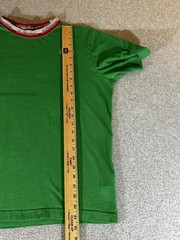 Kappa Shirt Men Large Green Ringer Short Sleeve Streetwear Sportswear Omini Logo