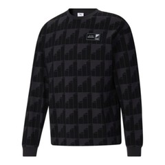 PUMA Cordae Crew Neck Long Sleeve T-Shirt Mens Black Casual Tops 53887975