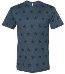 Mens Star Print T-Shirt Soft Blended Fine Jersey Tee S-XL 2XL, 3XL NEW!