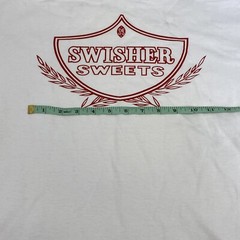 Vtg Y2K Swisher Sweets Flavored Cigars Tobacco Promo White T Shirt Men’s Size ￼M