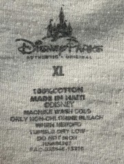 Disney Parks Tan Multi Color Mickey Mouse Graphic Adult T-Shirt Tee Size XL