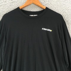 Firm Grip Long Sleeve Tee Top Mens XL Black Crew Neck Pullover Basic Casual