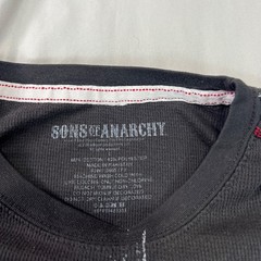 Sons Of Anarchy Shirt Mens Large Black Thermal Long Sleeve Biker TV Television